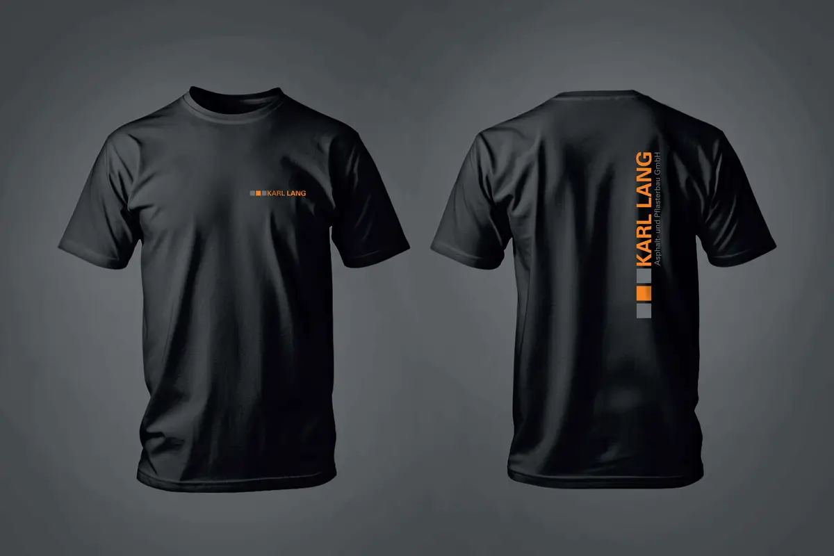 Karl Lang Asphalt- und Pflasterbau Textildruck T-Shirts - modal